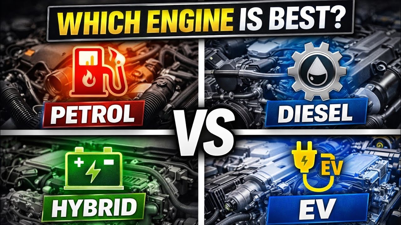 Which Engine Is Best? Petrol vs Diesel vs Hybrid vs EV Explained