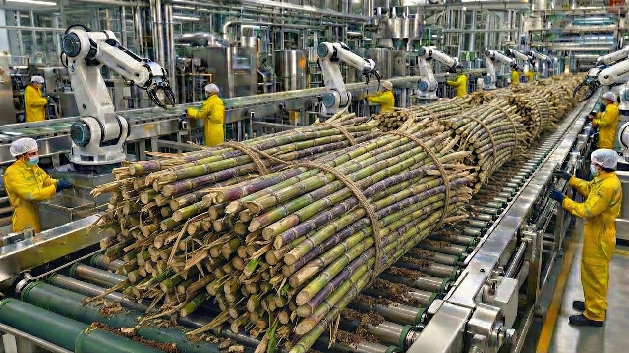 Dentro de una megaplanta de azúcar de caña: cómo se produce el azúcar (proceso completo)