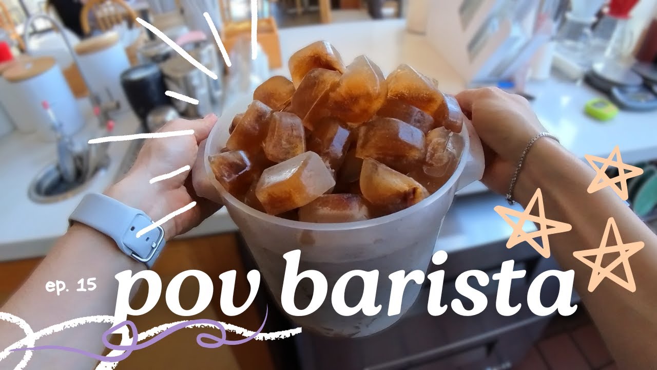 POV- slow & calm barista workday