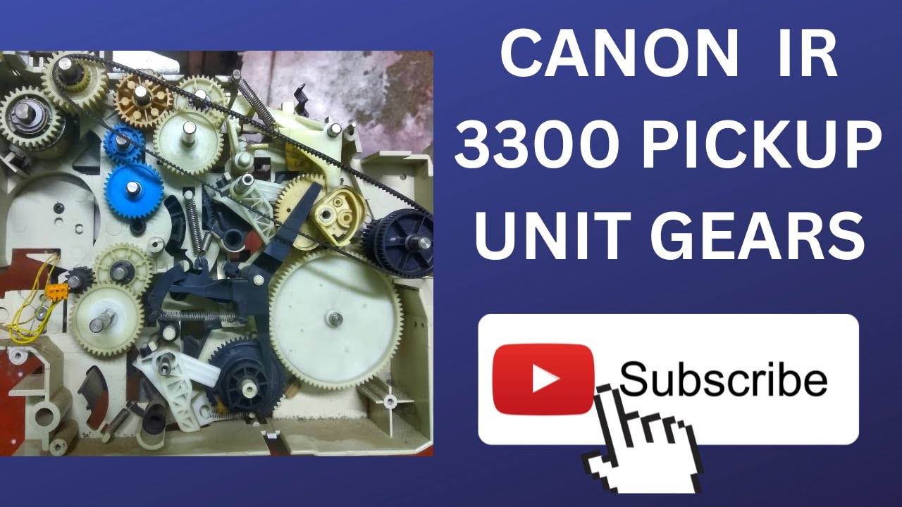 Canon IR 3300 Pickup Unit Belt & Spring Refitting