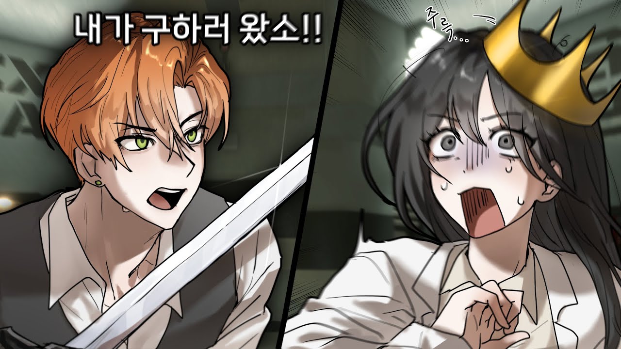 대충 백마 탄 왕자님이 나타나서 공주님을 구해준다는 그런 이야기