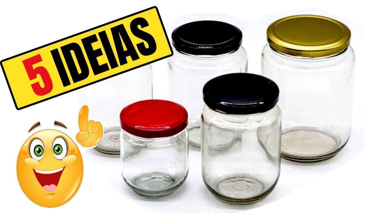 5 IDEIAS BRILHANTES PARA REUTILIZAR POTES DE VIDRO