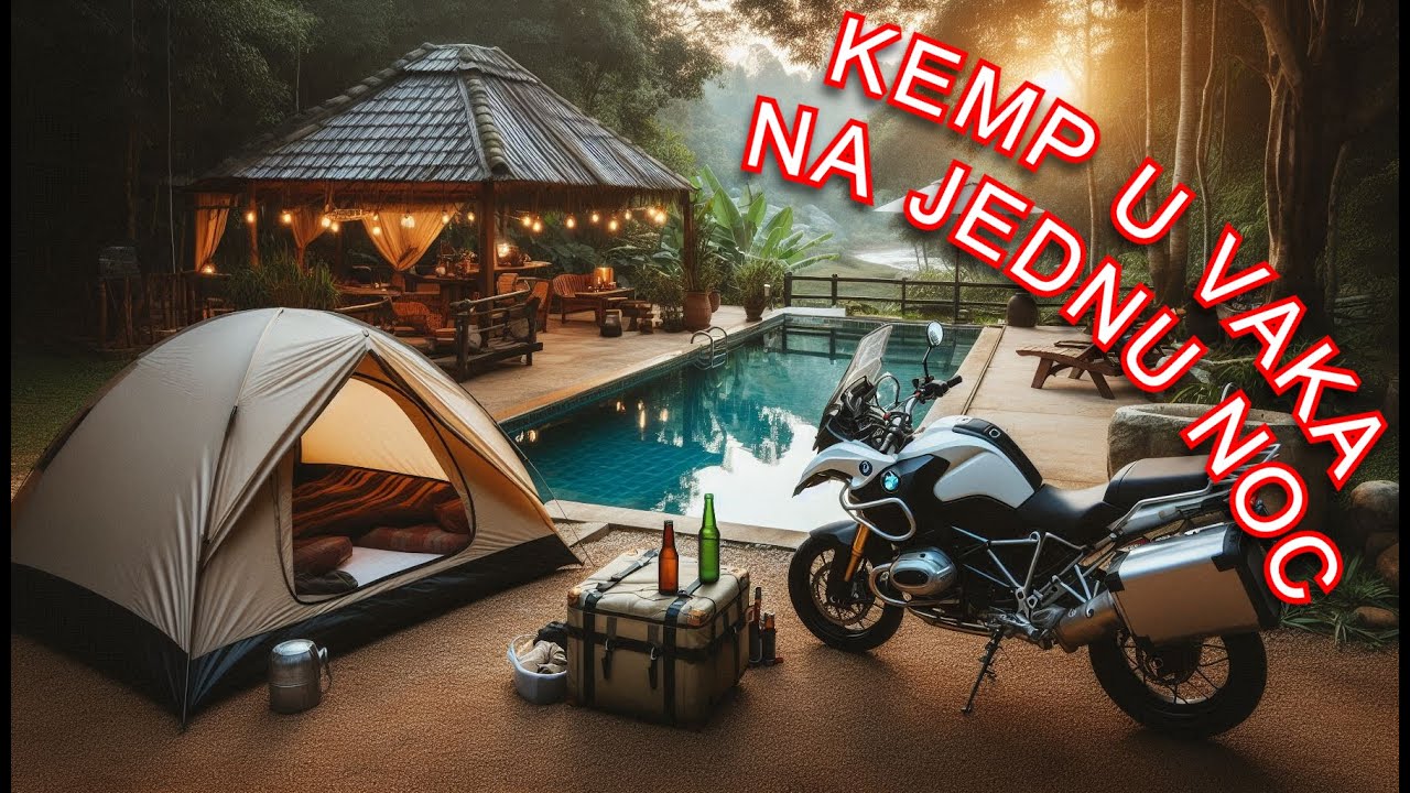 Na motorce do kempu U VAKA – klid, příroda a samočep piva! 🏍️⛺🍺