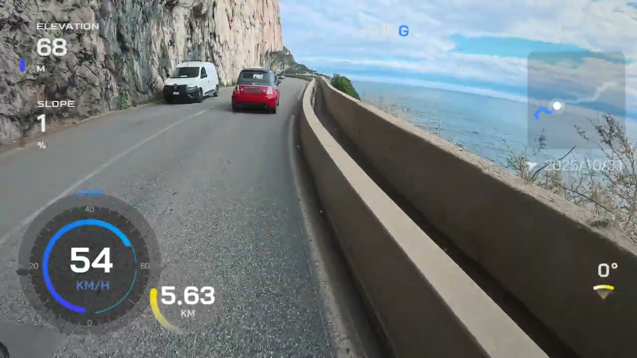 Chill ride from Villefranche-sur-Mer to Monaco in EUC