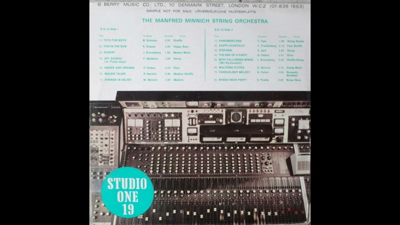 Studio One S O 19   The Manfred Minnich String Orchestra 1973