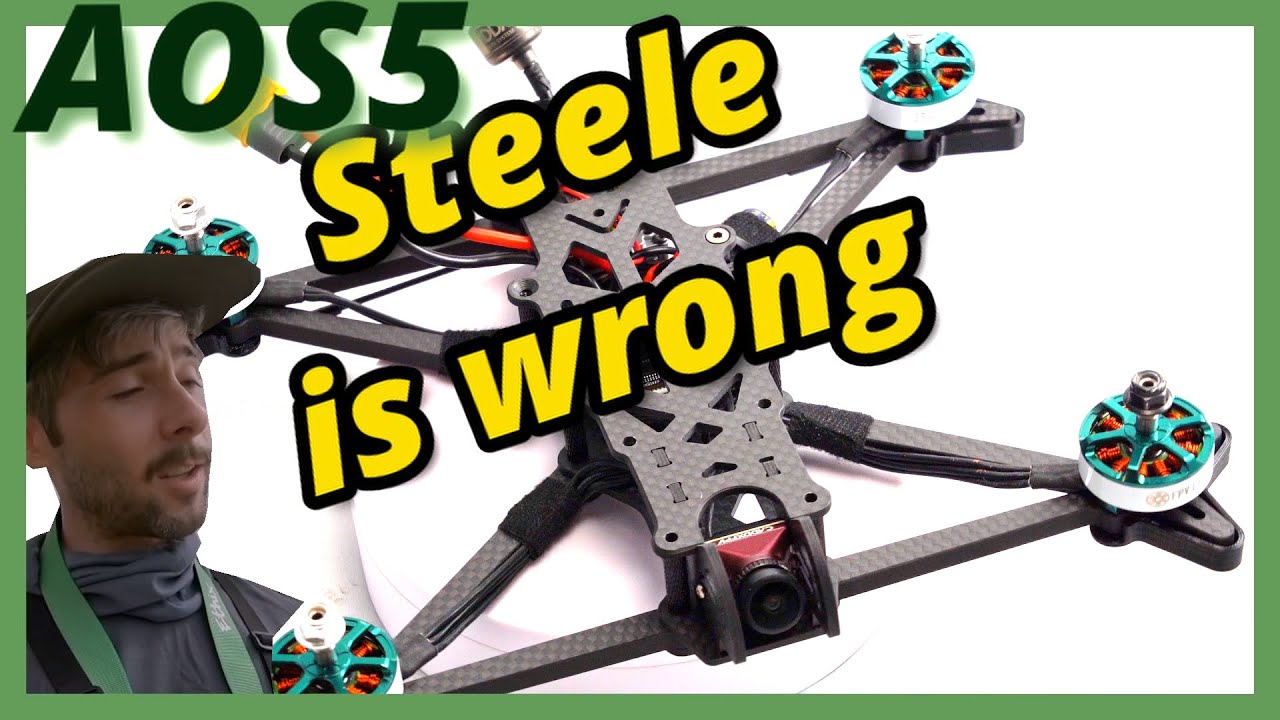 AOS5 Smoothest Freestyle frame ever?  AOS 5.5 freestyle FPV drone frame
