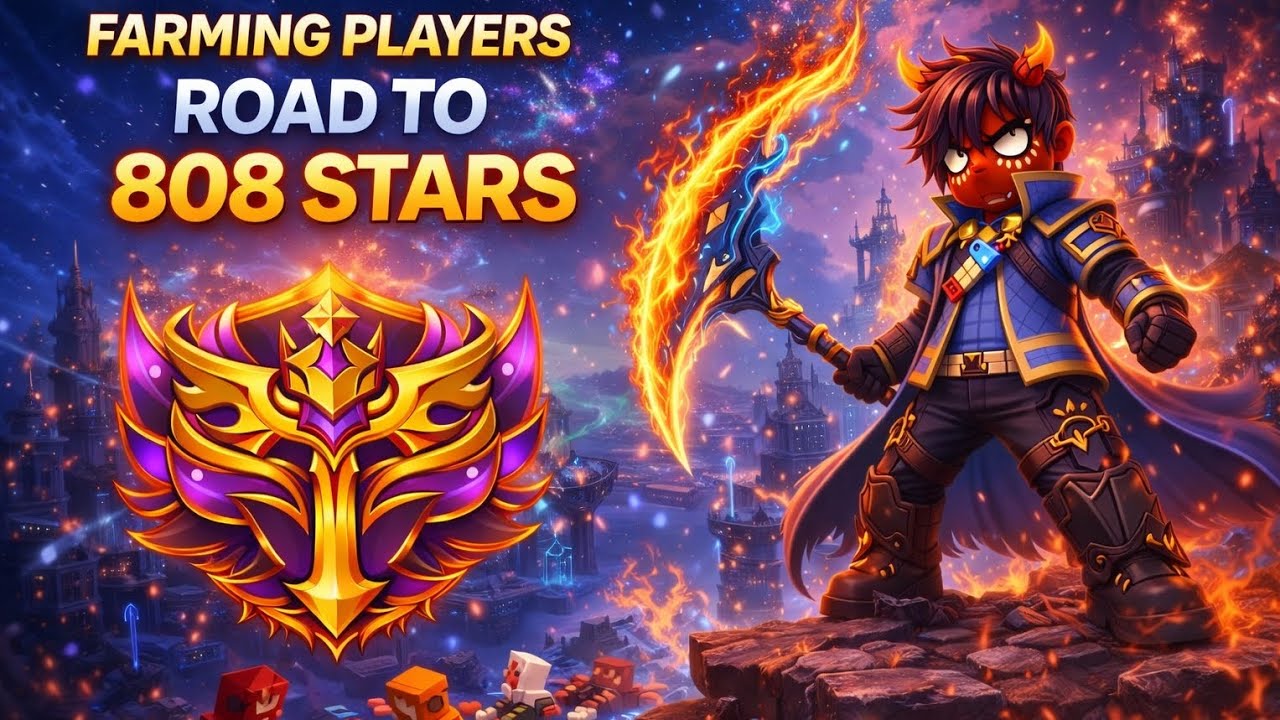 Road to ⭐ 808 Stars | Farming Players in Blockman Go BedWars 🔥