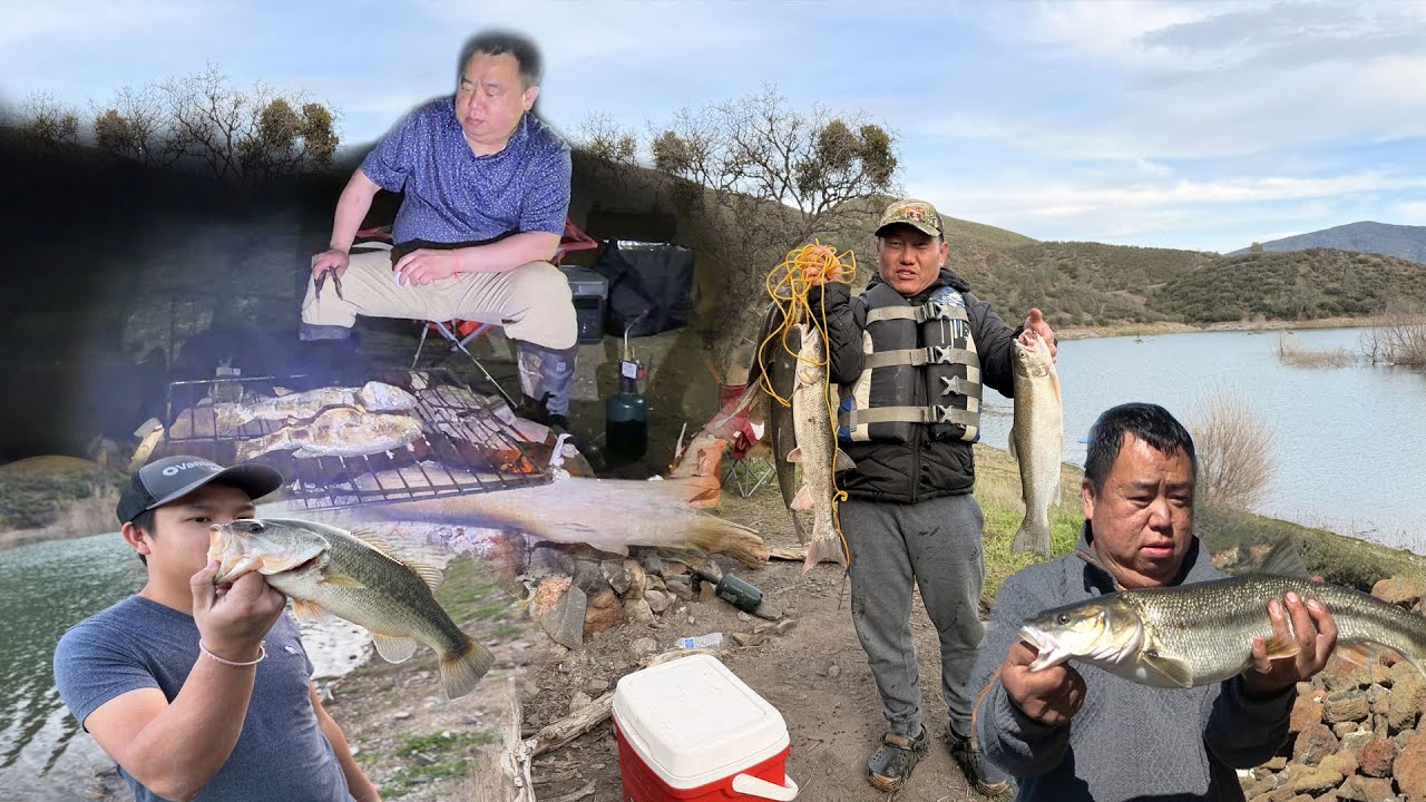 Fishing bass, Pikeminnow at indian valley reservoirs | Catch & Cook | February 8, 2026