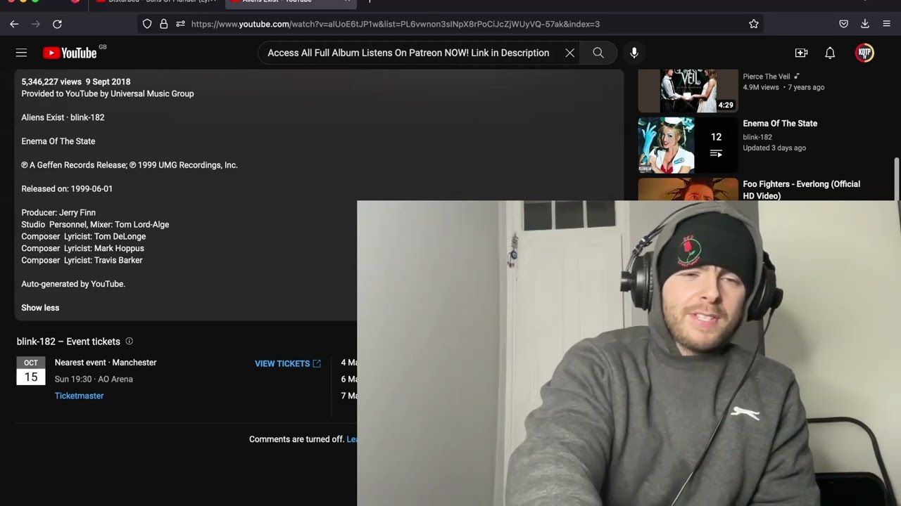 Blink 182 - Enema Of The State FULL Album Reaction