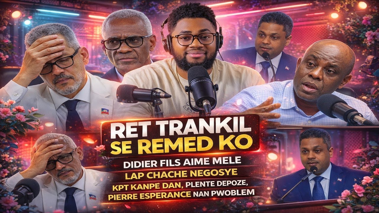 DIDIER FILS AIME MELE, LAP CHECHE NEGOSYE, KPT KANPE DAN, PIERRE ESPERANCE NAN PWOBLEM