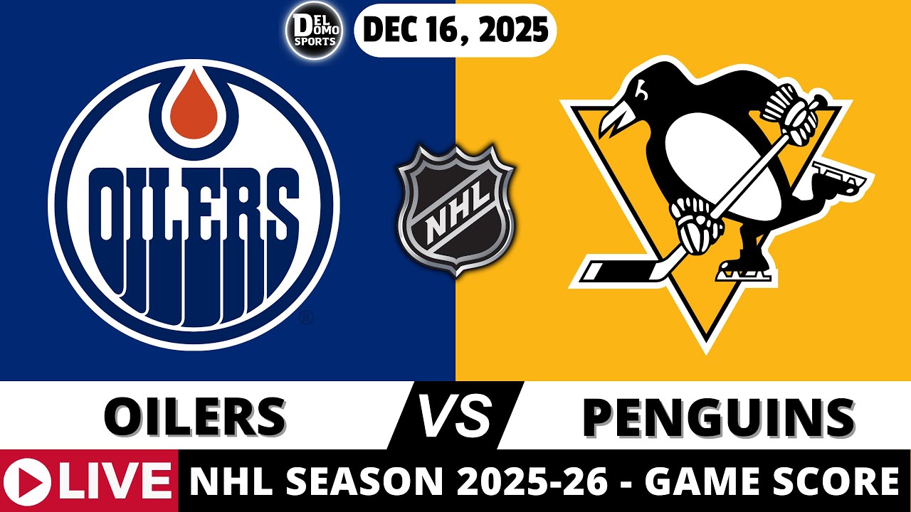 EDMONTON OILERS VS PITTSBURGH PENGUINS 🏒 NHL Game Play-by-Play - DEC 16, 2025