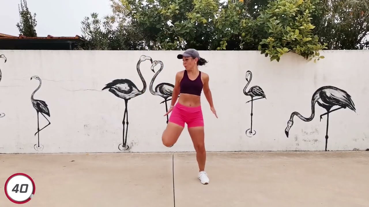 TREINO CARDIO SEM SALTOS - exercícios em pé, sem repetições, 45 min - gasta 300 a 400 calorias