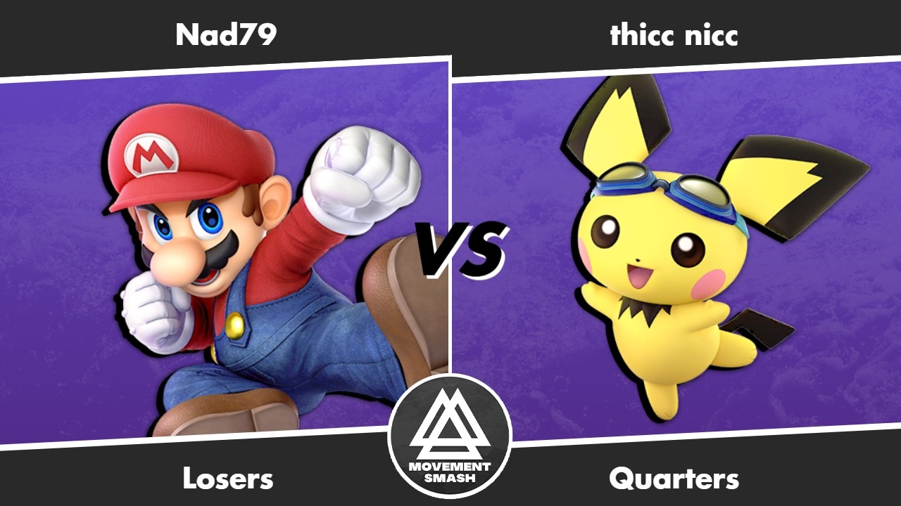 Movement Smash # 257: Nad79 (Mario) vs thicc nicc (Pichu)