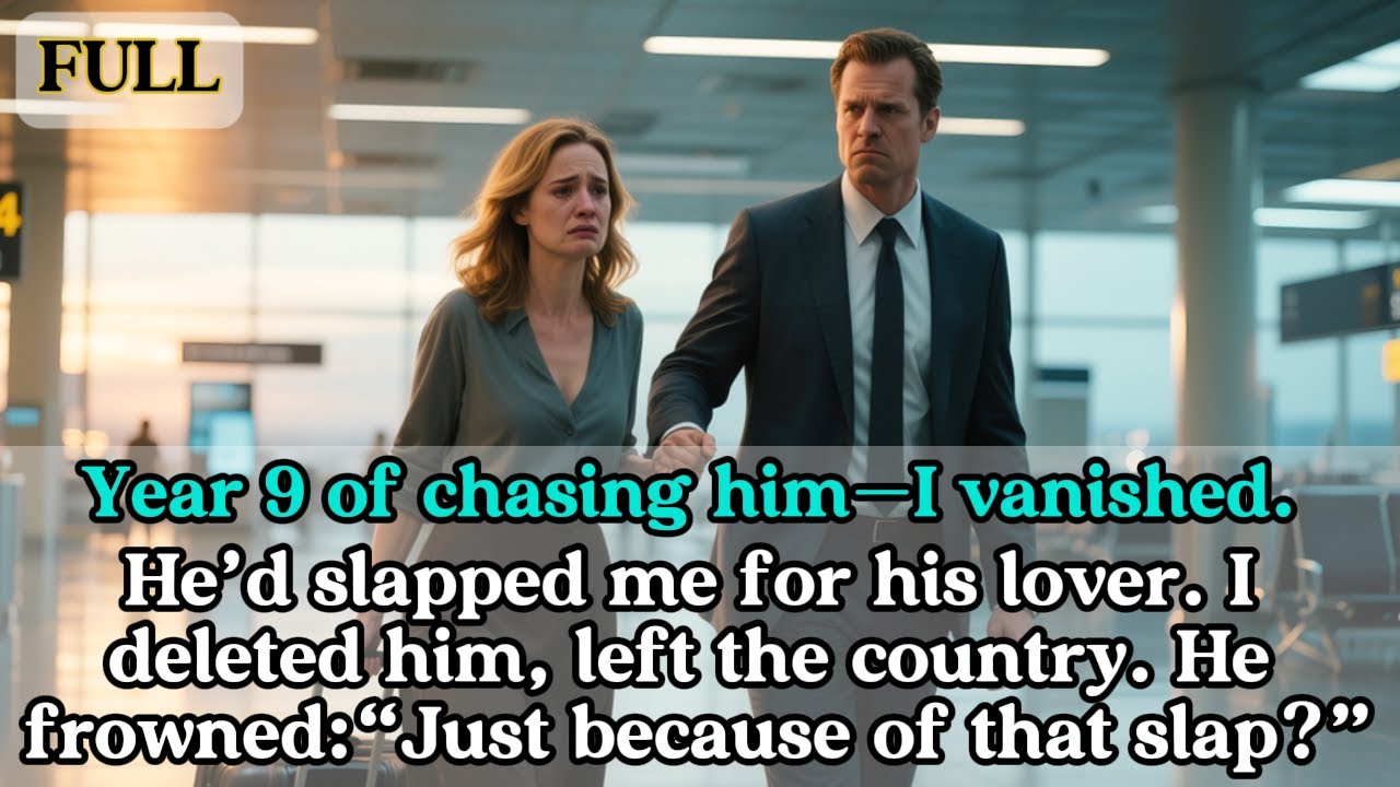 Year 9 of chasing him—I vanished. He’d slapped me for his lover. I deleted him, left the country....