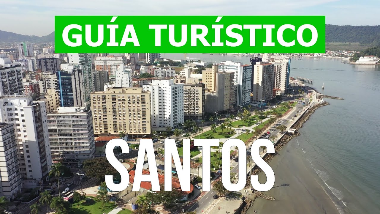 Ciudad de Santos en 4k. Brasil, Santos de visita