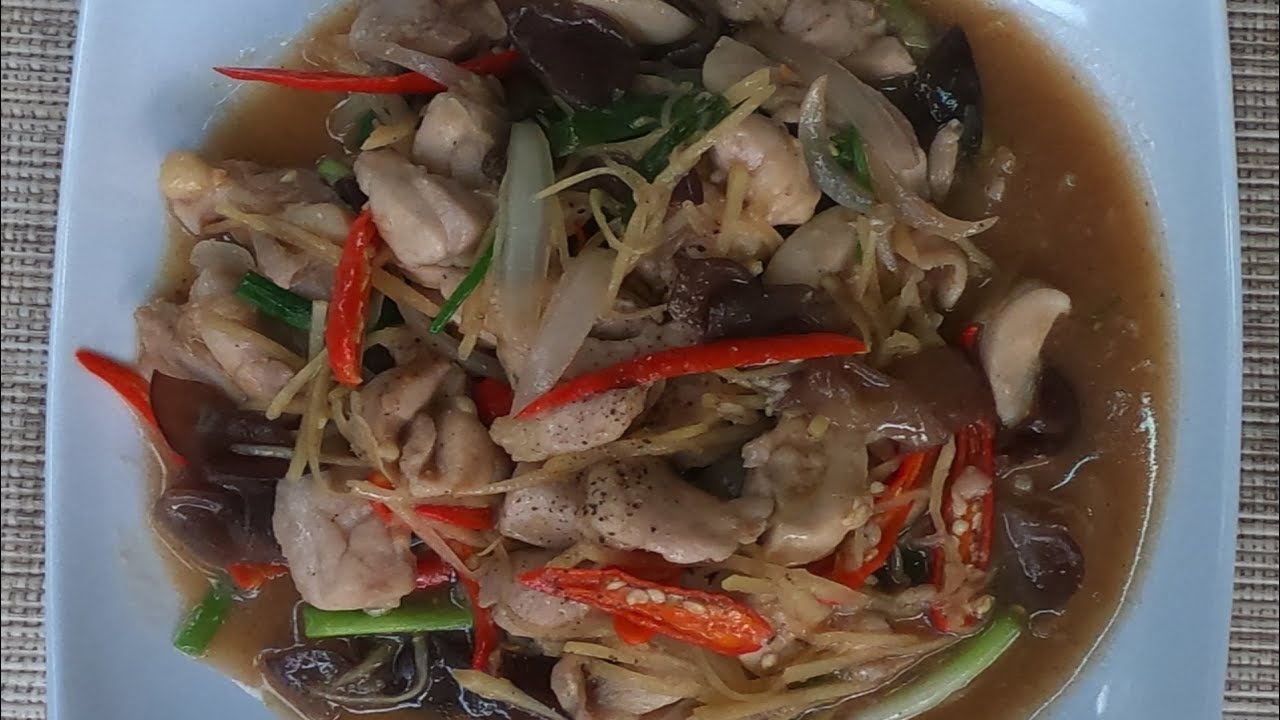 Chicken with Ginger (Gai Pad King) - Thai Home Food