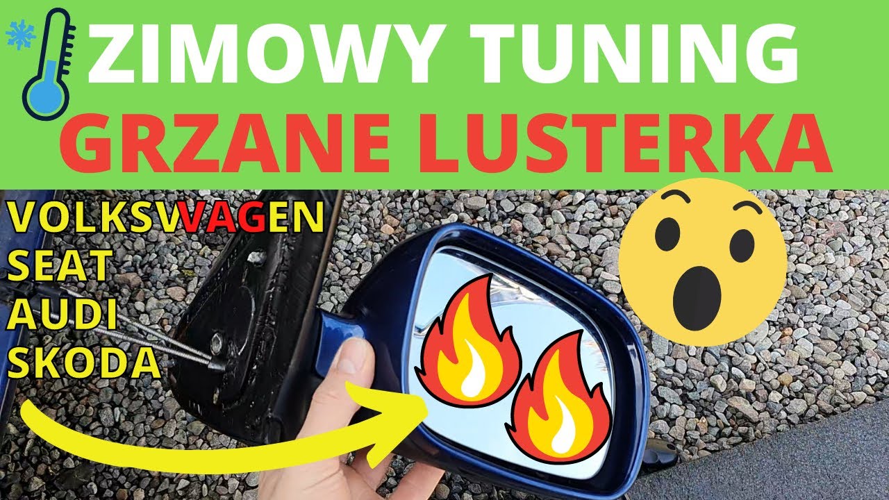 Montaż grzanych lusterek, czyli zimowy tuning auta - Seat Toledo II, Leon, Golf IV, Audi A3, Skoda