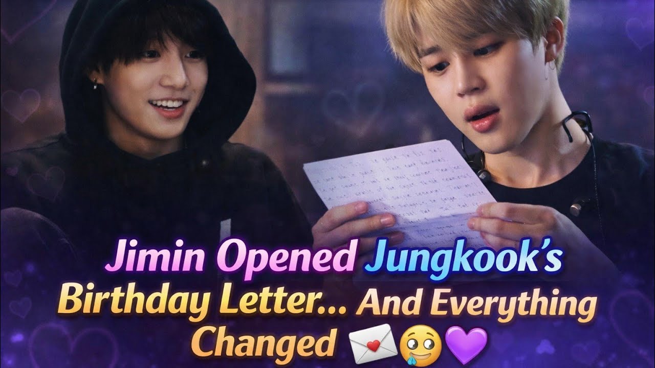 Jimin Opened Jungkook’s Birthday Letter… And Everything Changed 💌🥹💜