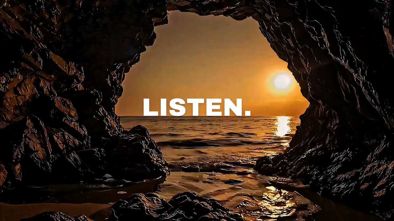 1 Hour Sea Cave Sunset Waves 🌅 | Relaxing Ocean Sounds for Sleep & Meditation