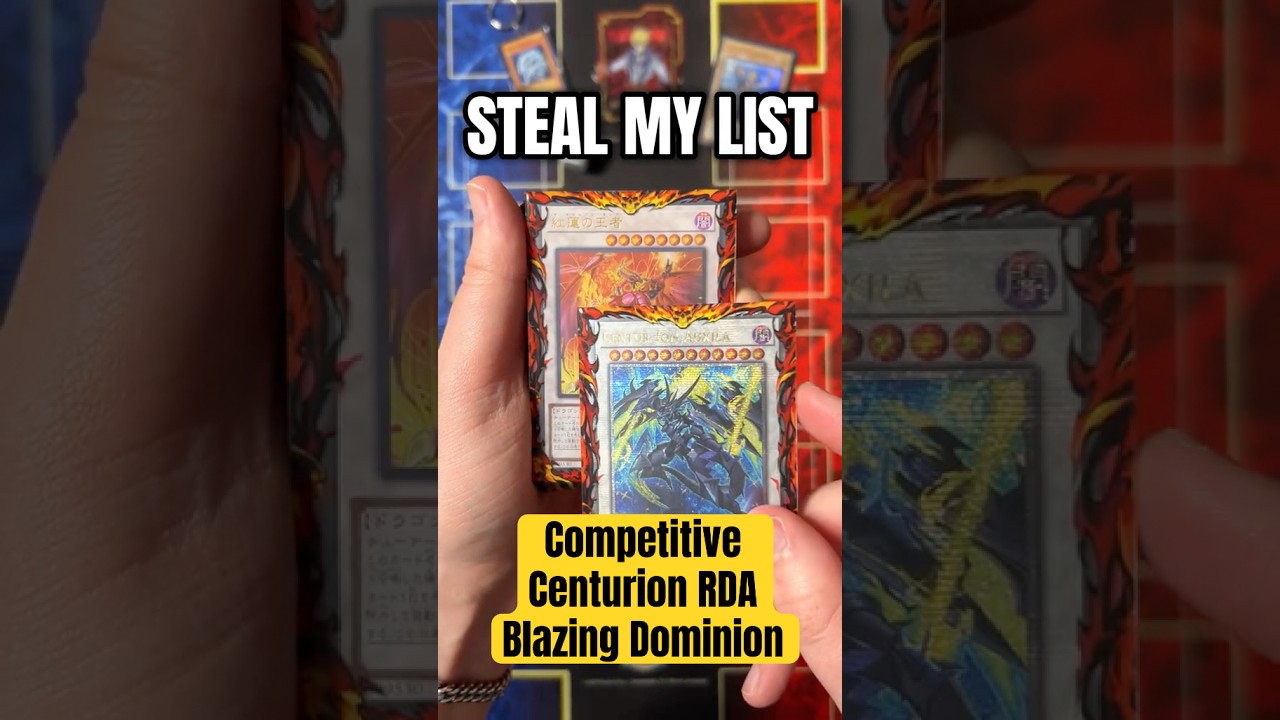 CENTURION RED DRAGON ARCHFIEND post Blazing Dominion 🔥 #yugioh #tcg #deck