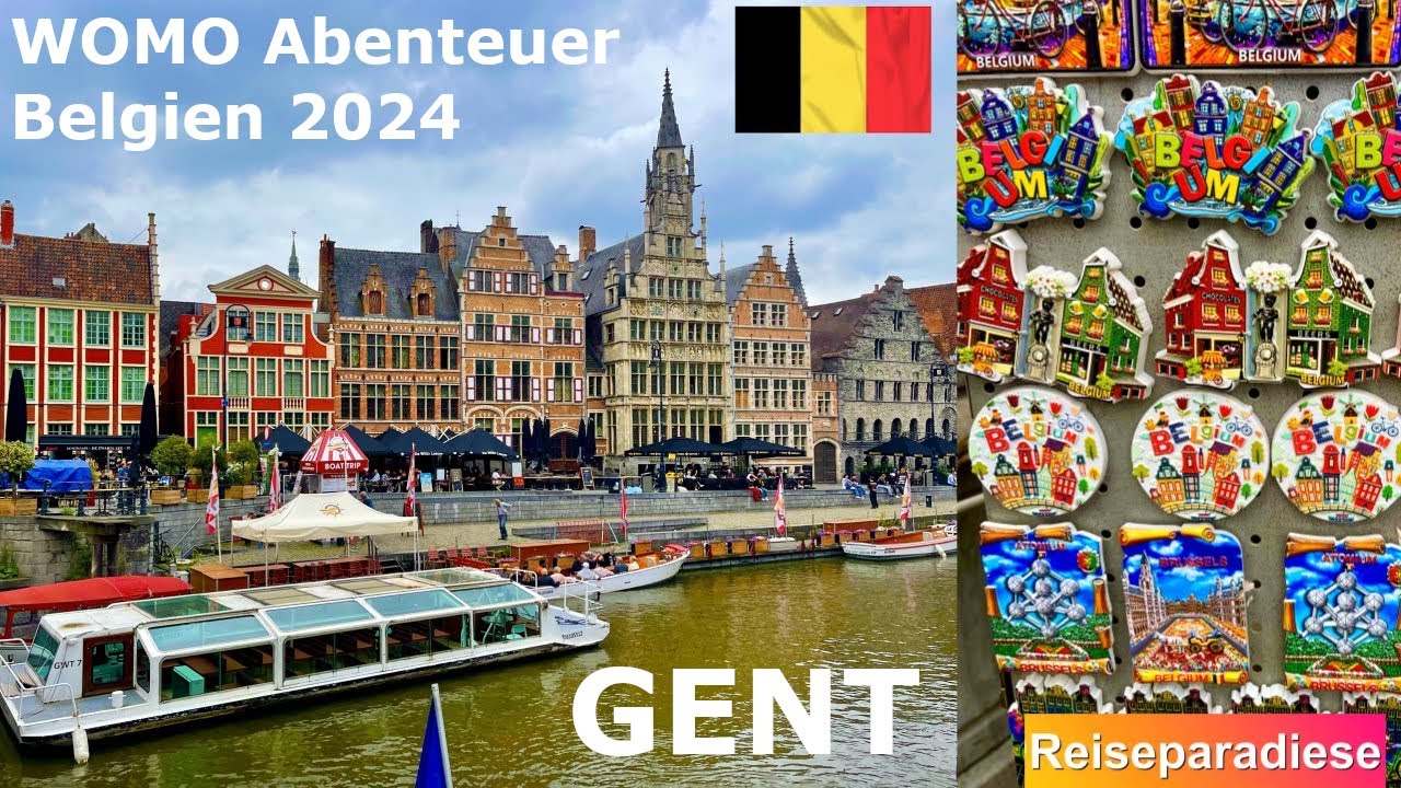 Belgien 🇧🇪 mit dem Wohnmobil🚐 Mittelalterliches Gent 🏕️Camping  Urban Gardens 🏰Altstadt 🚤Bootsfahrt