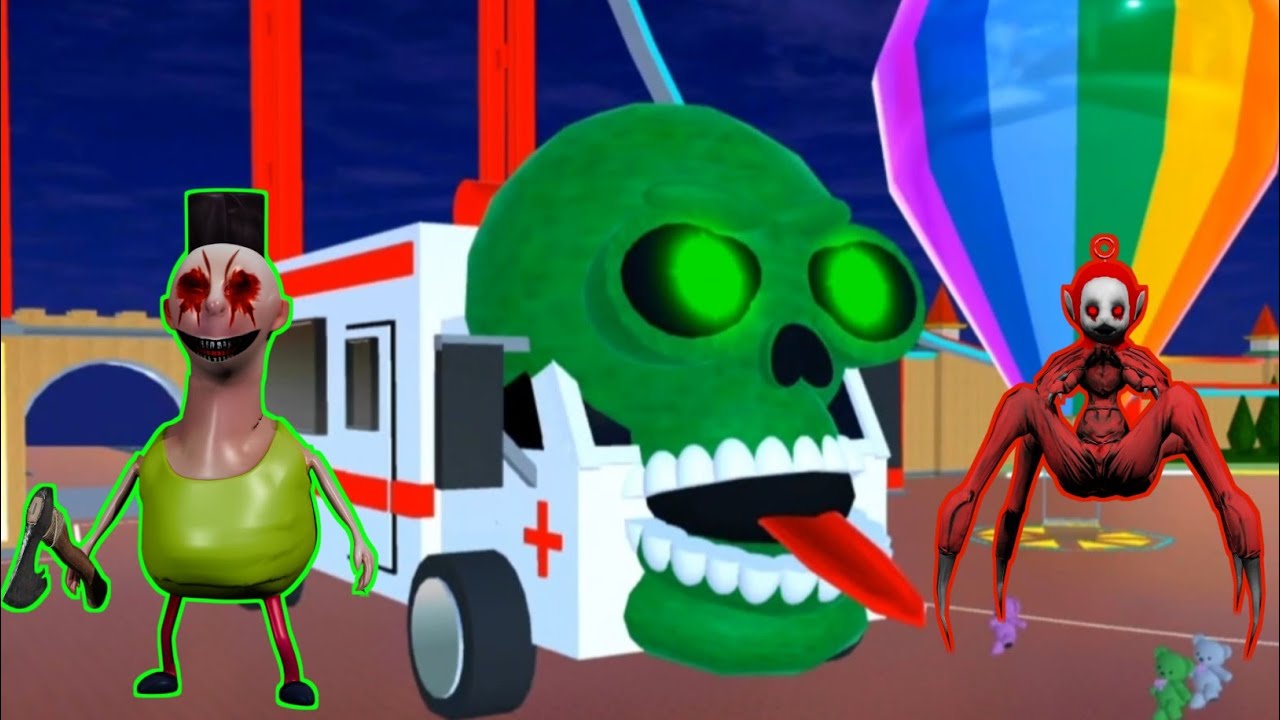 Zombie Hamood Habibi and the spider monster ambulance truck were caught onCCTVattacking Sakura City😱