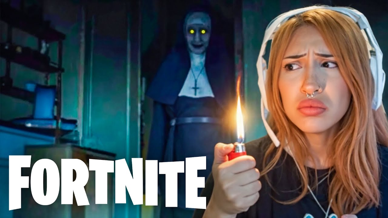 PLAYING THE NUN FORTNITE HORROR GAME
