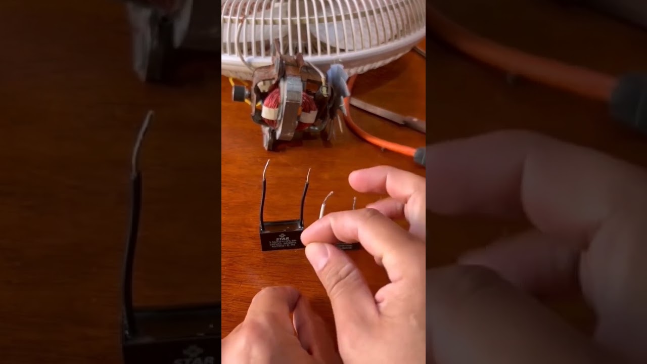 Como checar el capacitor de tu ventilador 💡 🤔 #tutoriales #electricidad