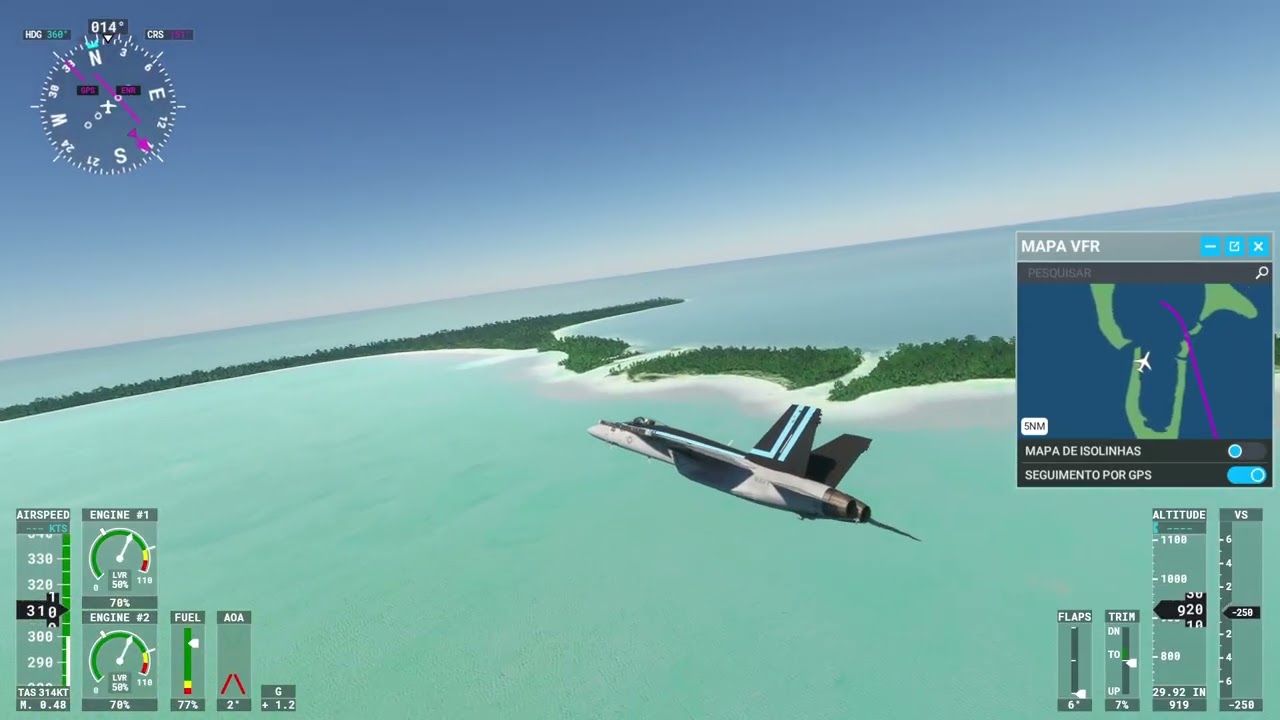 FS2020 | Maupiti ➜ Bora Bora 🌴✈️ | Fly-by em Tupai + Aterragem Tensa 😱