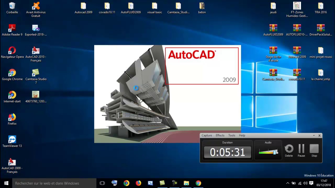 installation covadis 10.1 avec AUTOCAD 2009