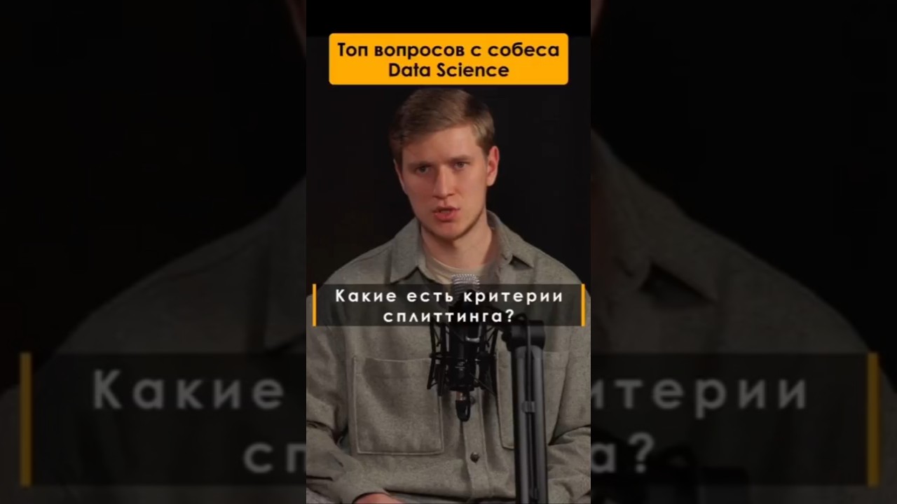 Какие есть критерии ветвления? #machinelearning #datascience