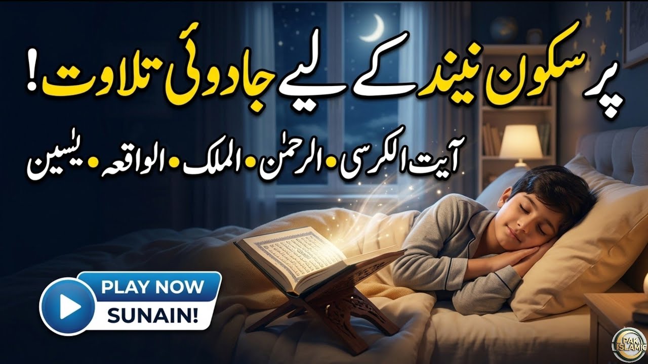 Soothing Quran Recitation for Sleep   Ayatul Kursi  Ar Rahman  Al Mulk  Al Waqiah  Yaseen Alaa Aqel