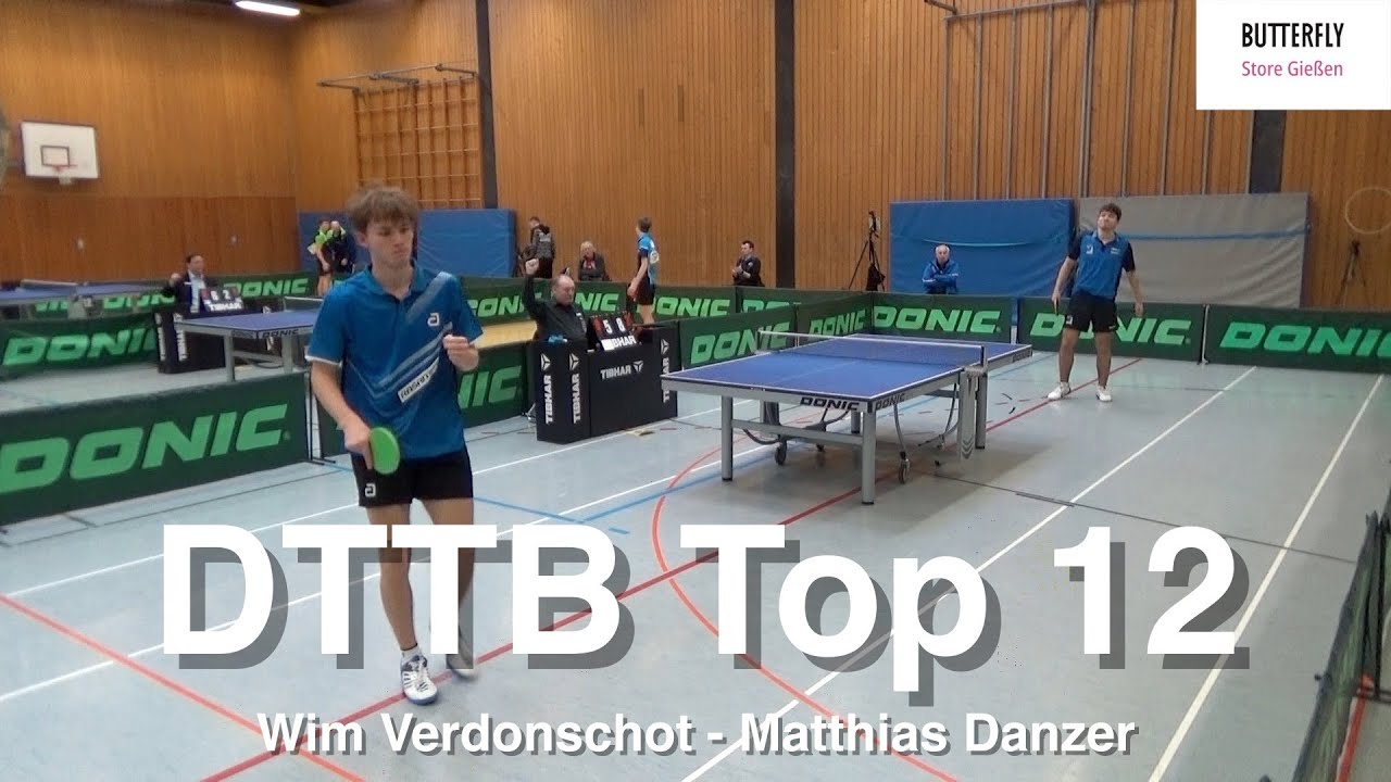 Wim Verdonschot (Q-TTR 2191) -  Matthias Danzer (Q-TTR 2187) | DTTB Top 12 | Highlights