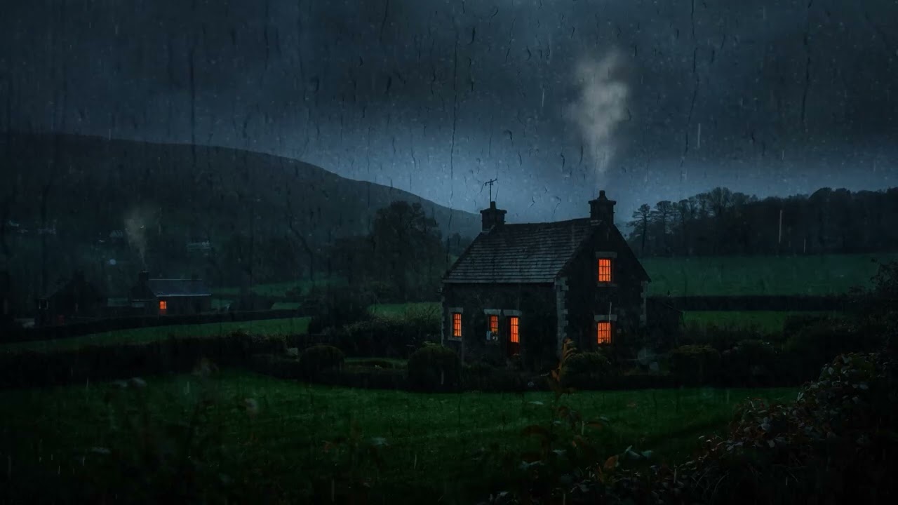 Sleep Fast & Stop Insomnia with Cozy Countryside Rain 🌧️ ASMR Thunder Rain Sounds for Deep Sleep