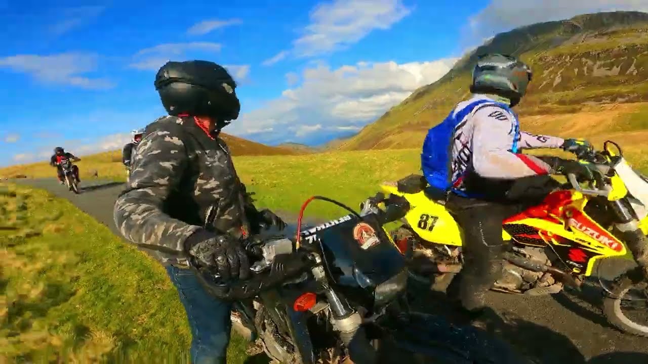 Green Lanes in Wales, part of TET on a Suzuki DRZ 400
