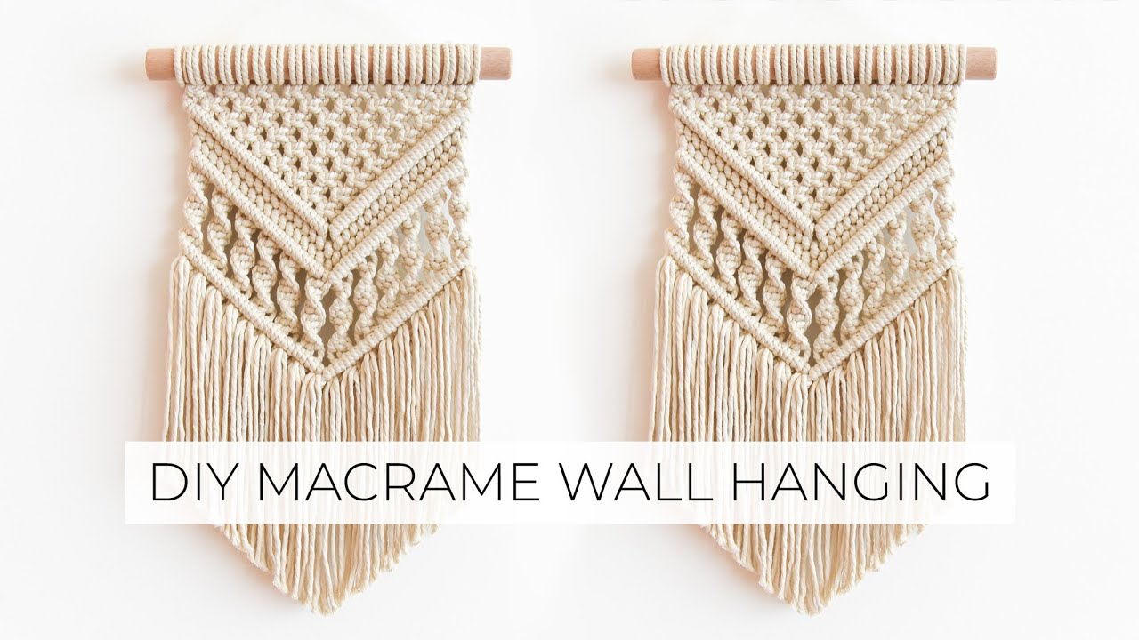 DIY MACRAME WALL HANGING | How to macrame | Step by step tutorial