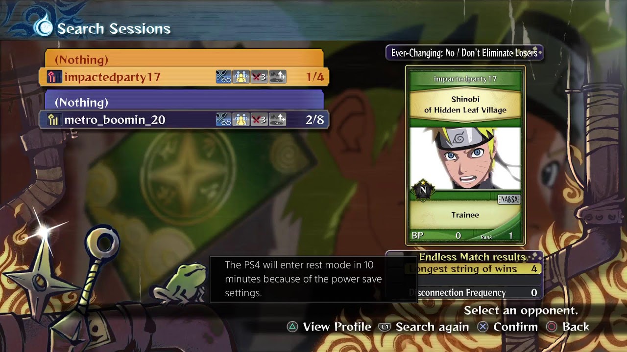 Naruto Ultimate Ninja Storm 4 No Commentary| Rematches