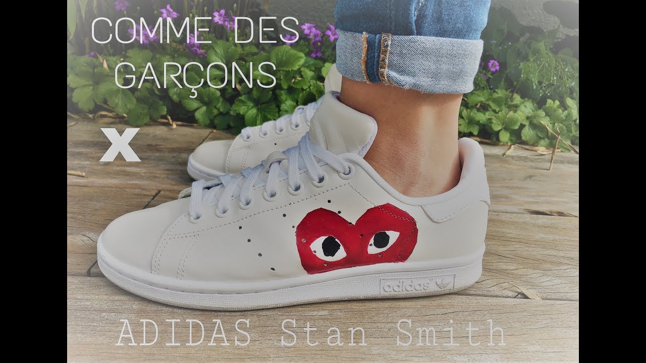 Comme Des Garcons X ADIDAS Stan Smith Sneaker Custom