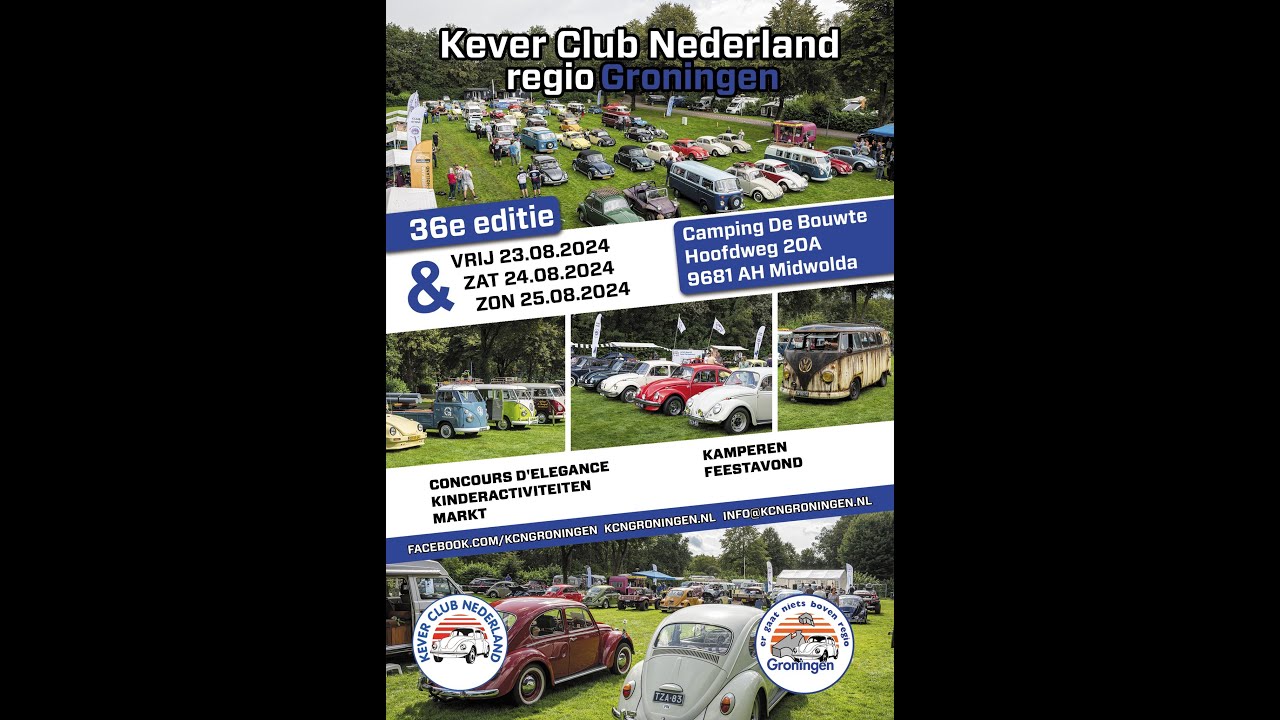 VW kever meeting Camping de Bouwte, Midwolda #oostgroningen