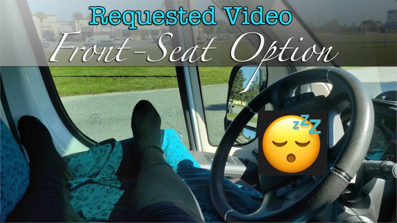 2nd Bed Option 😴Would U Sleep in your Front Seat?  (Roadtrek Zion RV - PT Van Life)