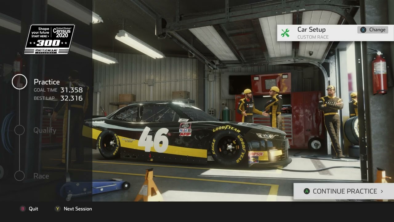Homestead Xfinity  Setup Qual practice race NASCAR Heat 5