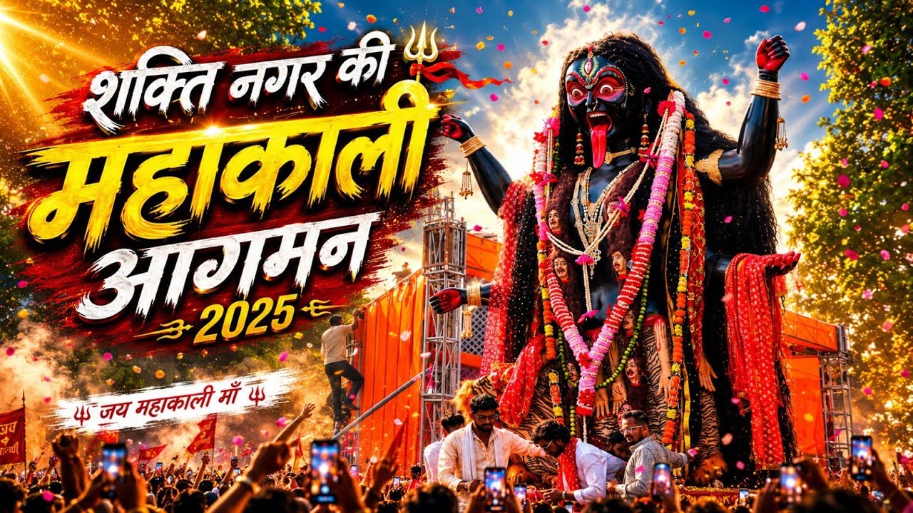 Shakti Nagar Ki Mahakali Aagman 2025 | Jabalpur Navratri 2025 | Jabalpur Ki Mahakali