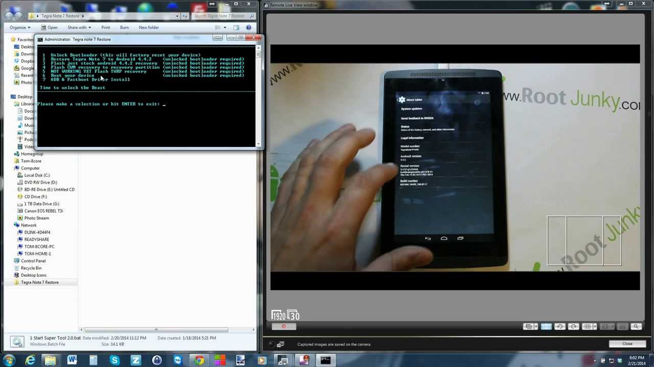 Nvidia Tegra Note 7 Super Tool unbrick, restore, recovery, & root