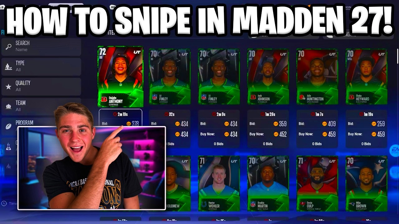 How to SNIPE Cards in Madden 27 Ultimate Team!