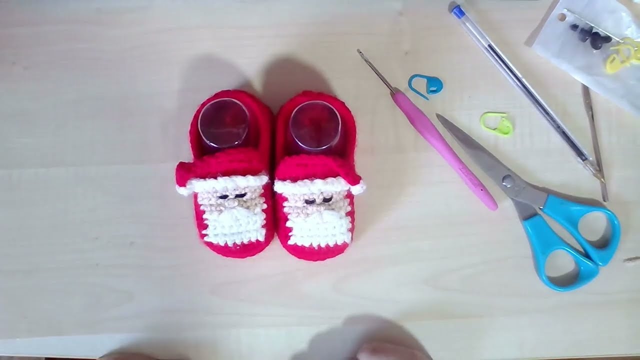 scarpine neonato babbo natale