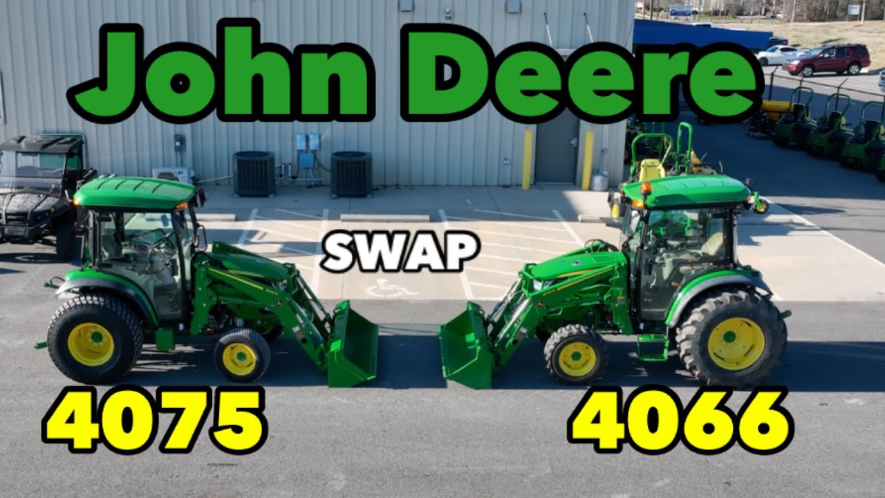 Я обменял свой John Deere 4066R на John Deere 4075R.
