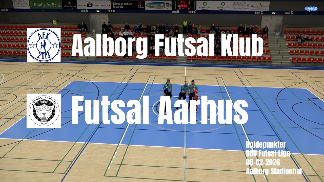 Højdepunkter - Aalborg Futsal Klub - Futsal Aarhus 8/2-2026