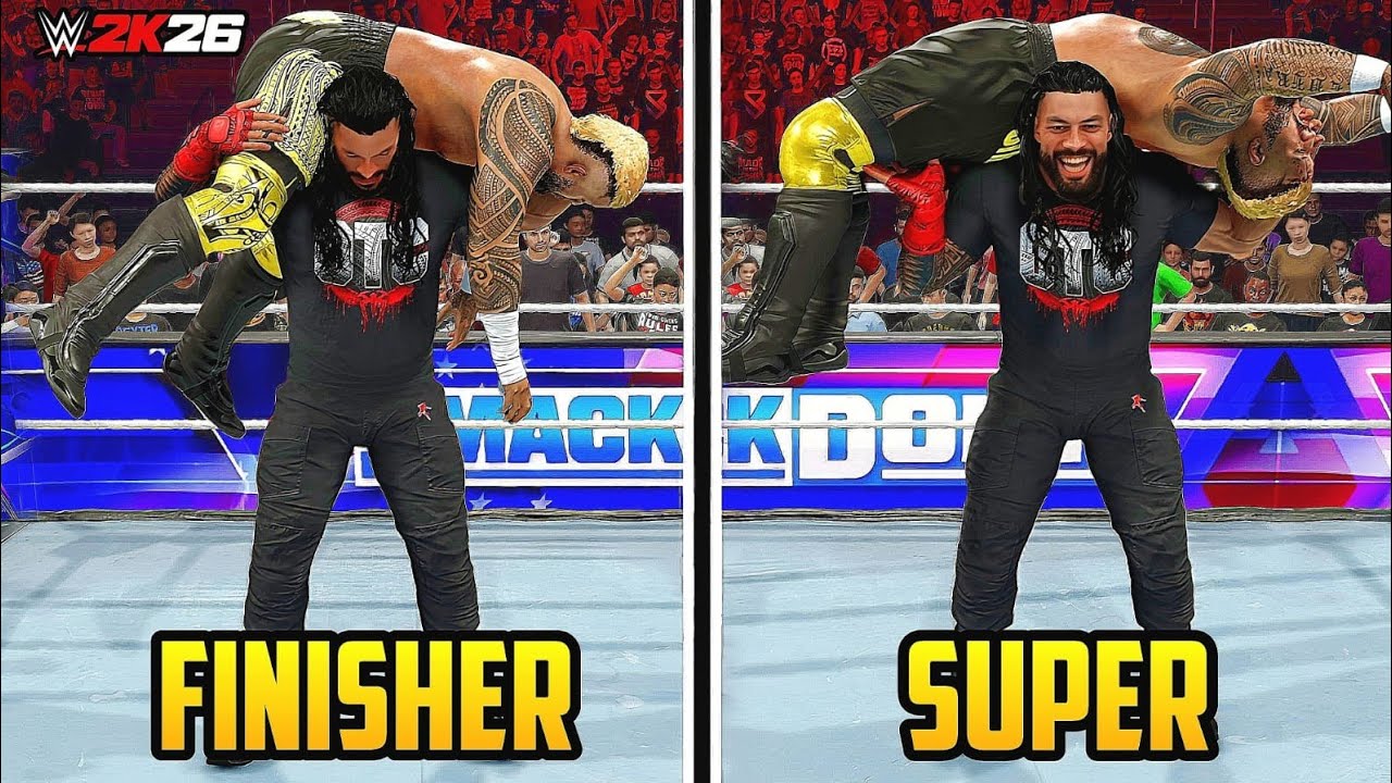 30 приемов, которые можно использовать в качестве суперфиниша в WWE 2K26