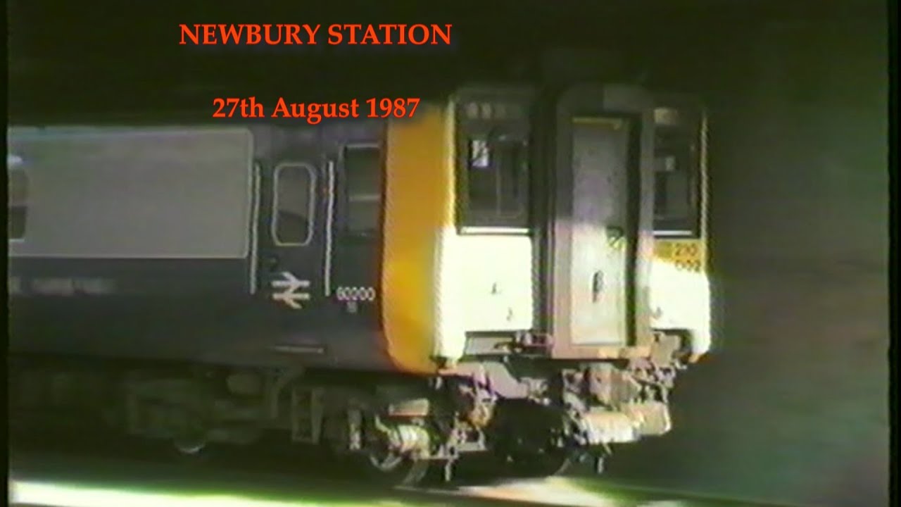 BR in the 1980's  NEWBURY STATION on 27th August 1987