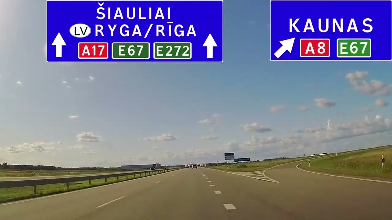 Lithuania: A17/A10 Panevėžys - Latvian Border
